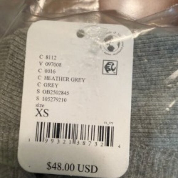 NWT - Woman's Top - Grey XS Long Sleeve NERIA - Picture 4 of 5